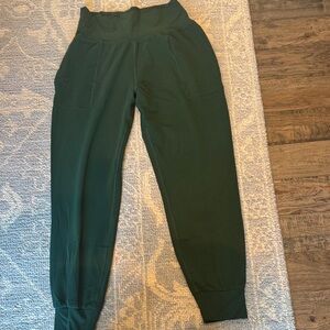 Athleta Salutation Green Jogger Pants